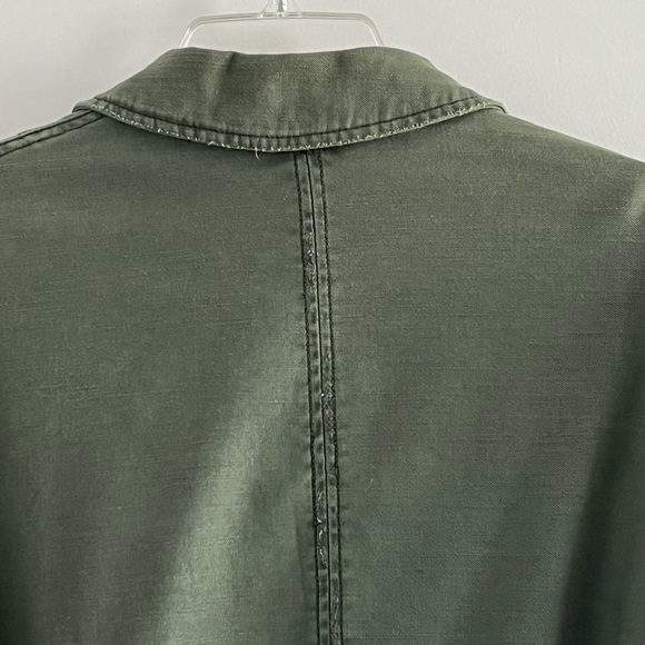 Free People Extreme Cropped Studded Embellished Military Jacket Size Small Boho - Picture 10 of 16